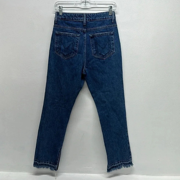 Mumu Blue Jeans Brooklyn High Waisted Denim Ripped Distressed Sapphire Size 26 - Picture 5 of 9